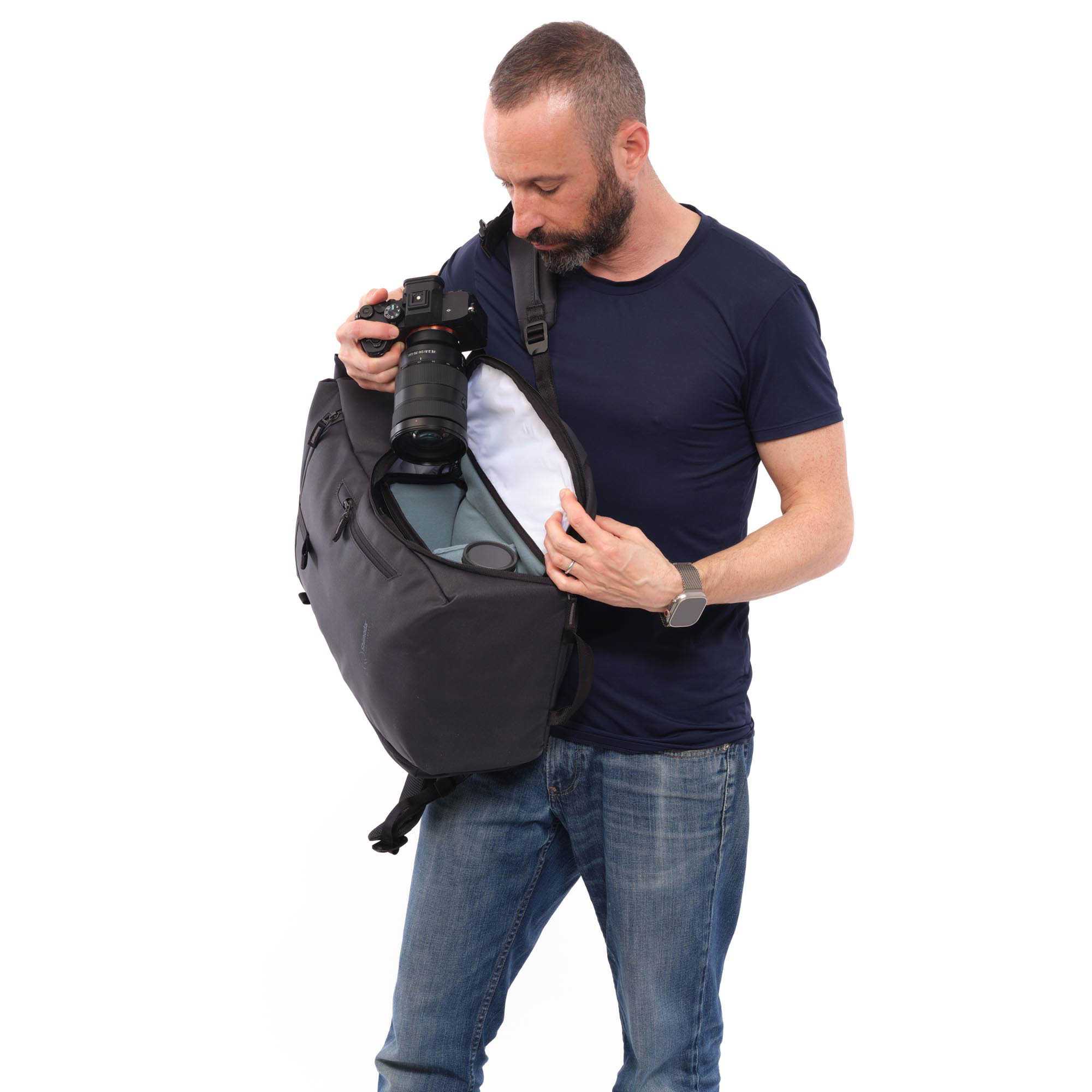 Rugzak Side Street 22 Starter Kit - Zwart/Wit - Afbeelding 5